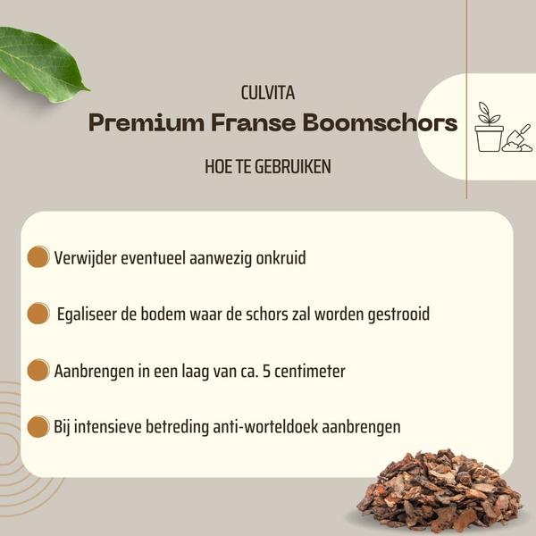 Premium Baumrinde Culvita – Französisch – 30-40 mm – 40 Liter – Hochwertige Dekorative Rinde als Bodendecker – Für Gehwege, Rabatten & Spielbereiche – Langlebig & Unkrauthemmend