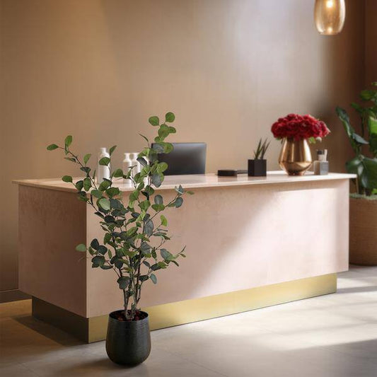 Kunstpflanze - Eukalyptusbaum - Blauer Gummibaum - 120 cm