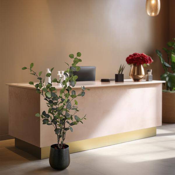 Kunstpflanze - Eukalyptusbaum - Blauer Gummibaum - 120 cm