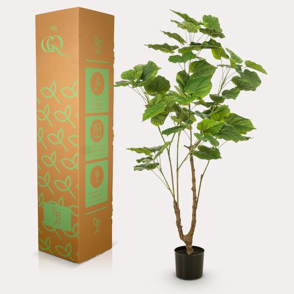 Ficus umbellate - Afrikanische Feige - Kunstpflanze - Zimmerpflanze - ↕125cm