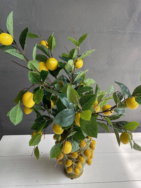 Künstliche Blumen - Blumenstrauß - Lemon Glow - ↕80cm