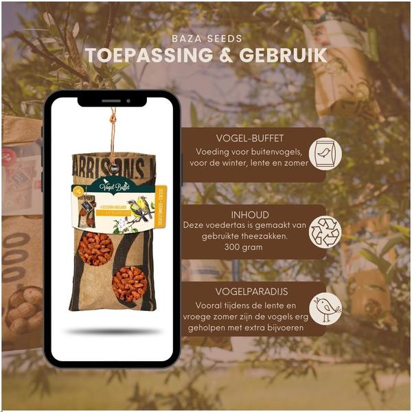 Vogelbuffet - Lumpenfütterung - 300 Gramm - für Spatzen & Amseln