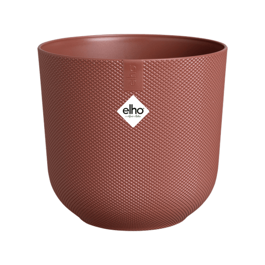 Jazz Pflanztopf Rot – D14 x H13 – Moderner Blumentopf für Innen & Außen – Eleganter runder Pflanzkübel aus Kunststoff – Dekorativer Übertopf für Zimmer- & Gartenpflanzen