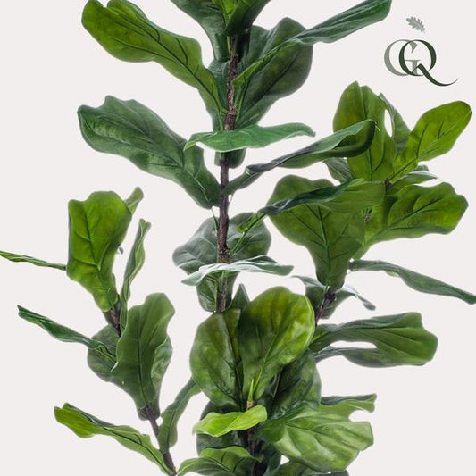 Kunstpflanze Ficus Lyrata – Geigen-Feige – 150 cm – Pflegeleicht & realistisch – Perfekt für Wohnzimmer & Büro
