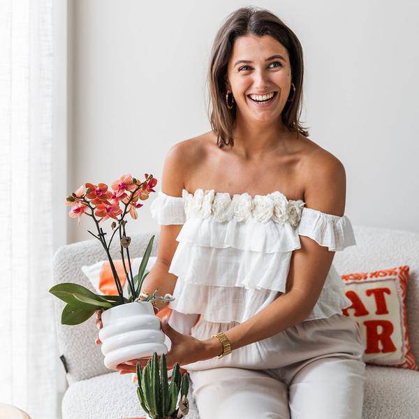 Blumentopf Weiß - Ø6cm