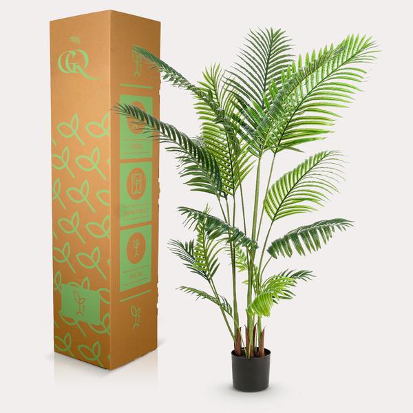 Kunstpalme Howea forsteriana – 160 cm – Realistische Kentia-Palme – Pflegefrei – Hypoallergen – Für Wohnzimmer, Büro & Wintergarten – Tropisches Deko-Highlight