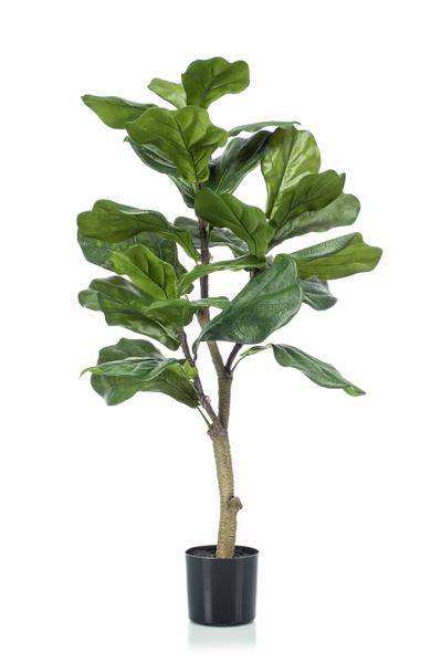 Kunstpflanze - Ficus Lyrata - Tabakpflanze - 90 cm