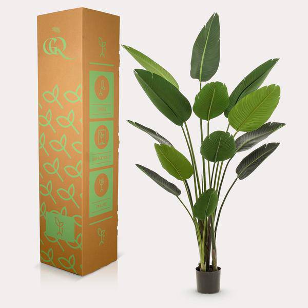 Kunstpflanze - Strelitzia Nicolai - Paradiesvogelblume - 190 cm