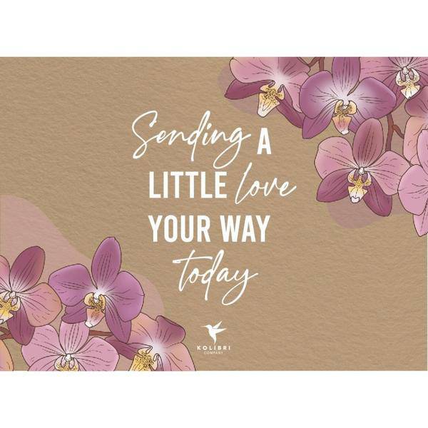 Postkarte „Liebe senden“ – Karte mit liebevollem Design – Perfekt als Grußkarte für Freunde, Familie & besondere Anlässe