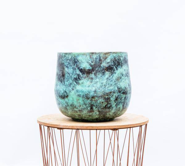 Pflanztopf Elisa – Mystisch Grün – D39cm x H32cm – Stilvoller Blumentopf – Groß & dekorativ