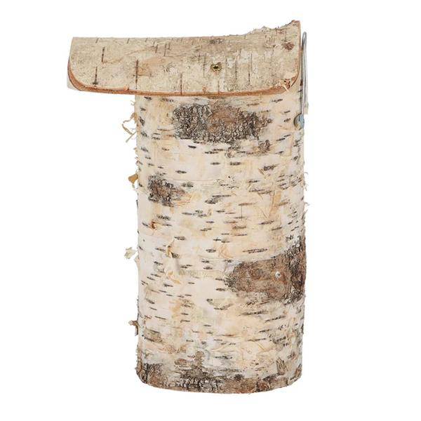 Blaumeisen-Nistkasten aus Birkenholz – Wetterfestes Vogelhaus für den Garten – 13,4 x 16,9 x 25,5 cm – Naturdesign – Ideal für heimische Gartenvögel