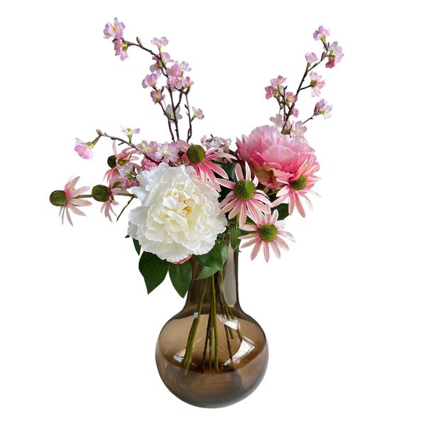 Künstliche Blumen - Blumenstrauß - Rosa Sommer - ↕80cm