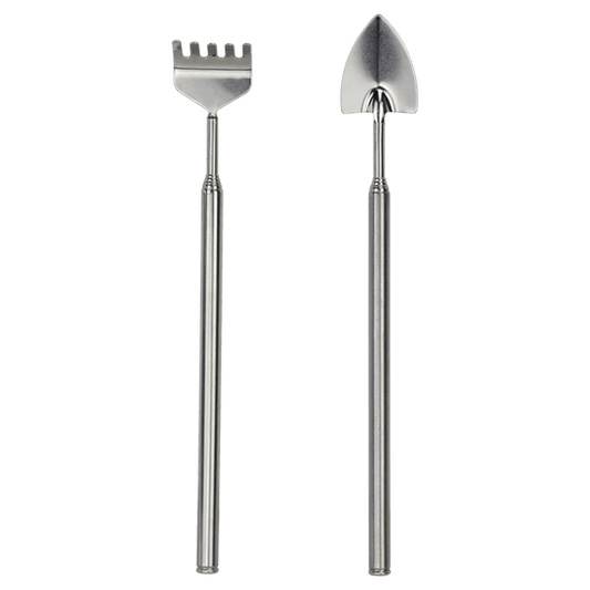 Harke + Schaufel - Flaschengarten Werkzeugset - Werkzeugset für Terrarien