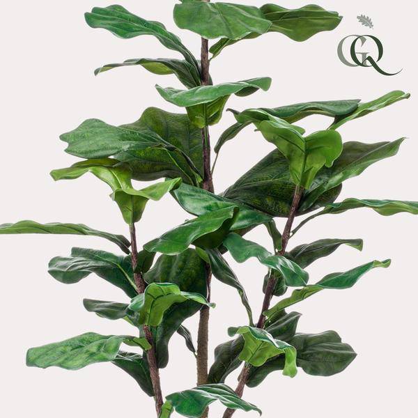 Kunstpflanze - Ficus Lyrata - Tabakpflanze - 120 cm