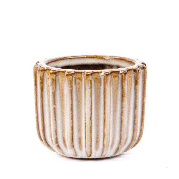 Topfset – Barcelona – 6er-Set – Ø8 cm – Höhe 6,4 cm – Keramik – Warme Erdtöne – Ideal für kleine Zimmerpflanzen & Ableger