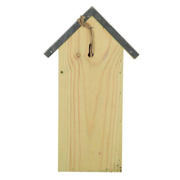 Schmetterlings-Bienenstock – Nistkasten aus Fichtenholz & Zink – Wetterfest – 33 cm hoch – Schutz- und Überwinterungsplatz für Schmetterlinge – Garten- & Balkon-Deko