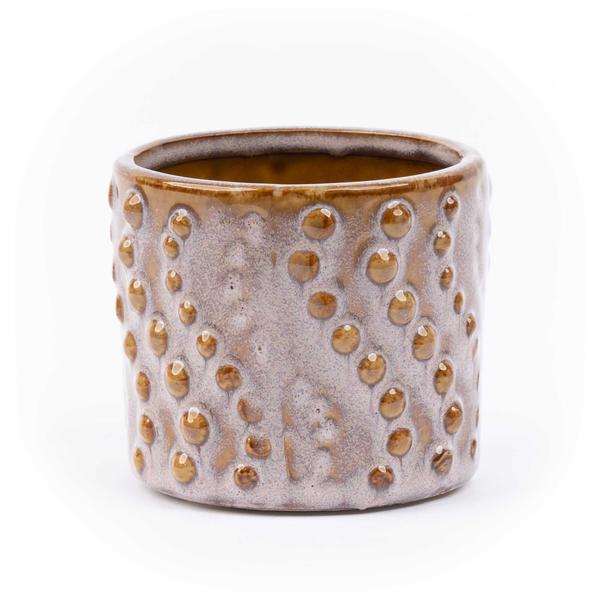 Topfset Madrid – 6-teilig – Keramiktöpfe Ø7,2cm x H6,3cm – Mini-Pflanztöpfe mit einzigartigen Mustern – Boho & Modern