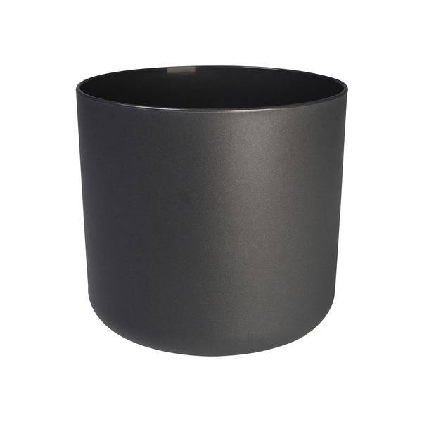 Topf Weiches Anthrazit – D18cm x H18cm – Moderner Pflanztopf mit matter Betonoptik – Passend für kompakte Zimmerpflanzen – Für Innen & geschützte Außenbereiche