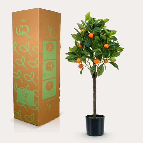 Kunstpflanze - Citrus Sinensis - Orangenbaum - 75 cm