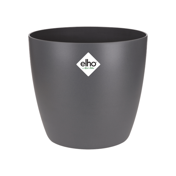 Topf Brüssel Rund Anthrazit – Blumentopf Ø30cm x Höhe 27cm – Moderner Pflanzentopf für Zimmerpflanzen & Garten