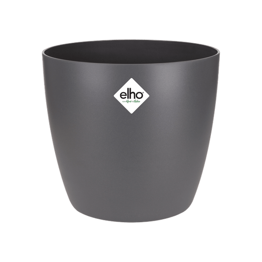 Topf Brüssel Rund Anthrazit – Blumentopf Ø30cm x Höhe 27cm – Moderner Pflanzentopf für Zimmerpflanzen & Garten