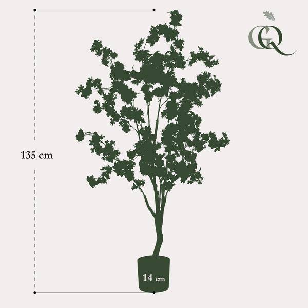 Kunstpflanze - Prunus - Kirschblüte - Weiß - ↨135cm