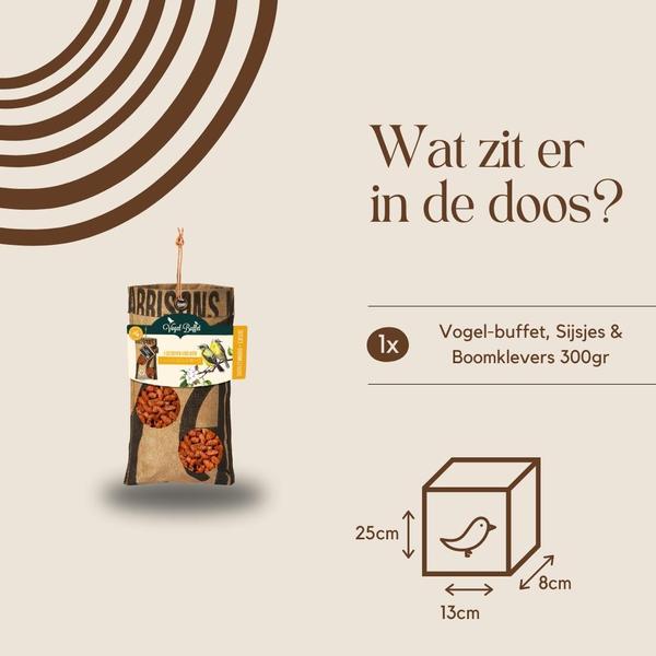 Vogelbuffet - Lumpenfutter - 300 Gramm - für Zeisige & Kleiber