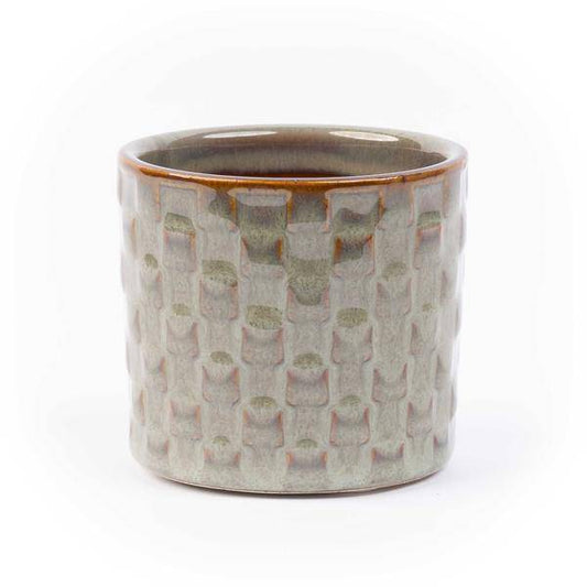 Topfset Madrid – 6-teilig – Keramiktöpfe Ø7,2cm x H6,3cm – Mini-Pflanztöpfe mit einzigartigen Mustern – Boho & Modern