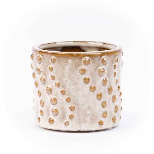 Topfset Madrid – 6-teilig – Keramiktöpfe Ø7,2cm x H6,3cm – Mini-Pflanztöpfe mit einzigartigen Mustern – Boho & Modern