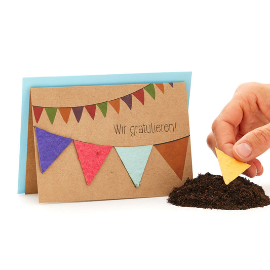 Grußkarte "Wir gratulieren" 