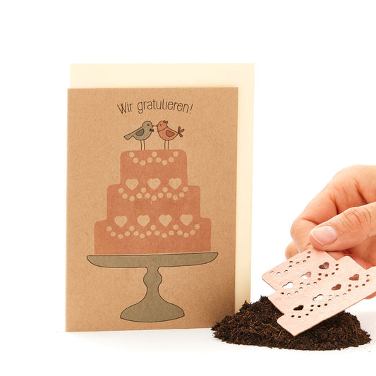 Hochzeitskarte "Torte" 