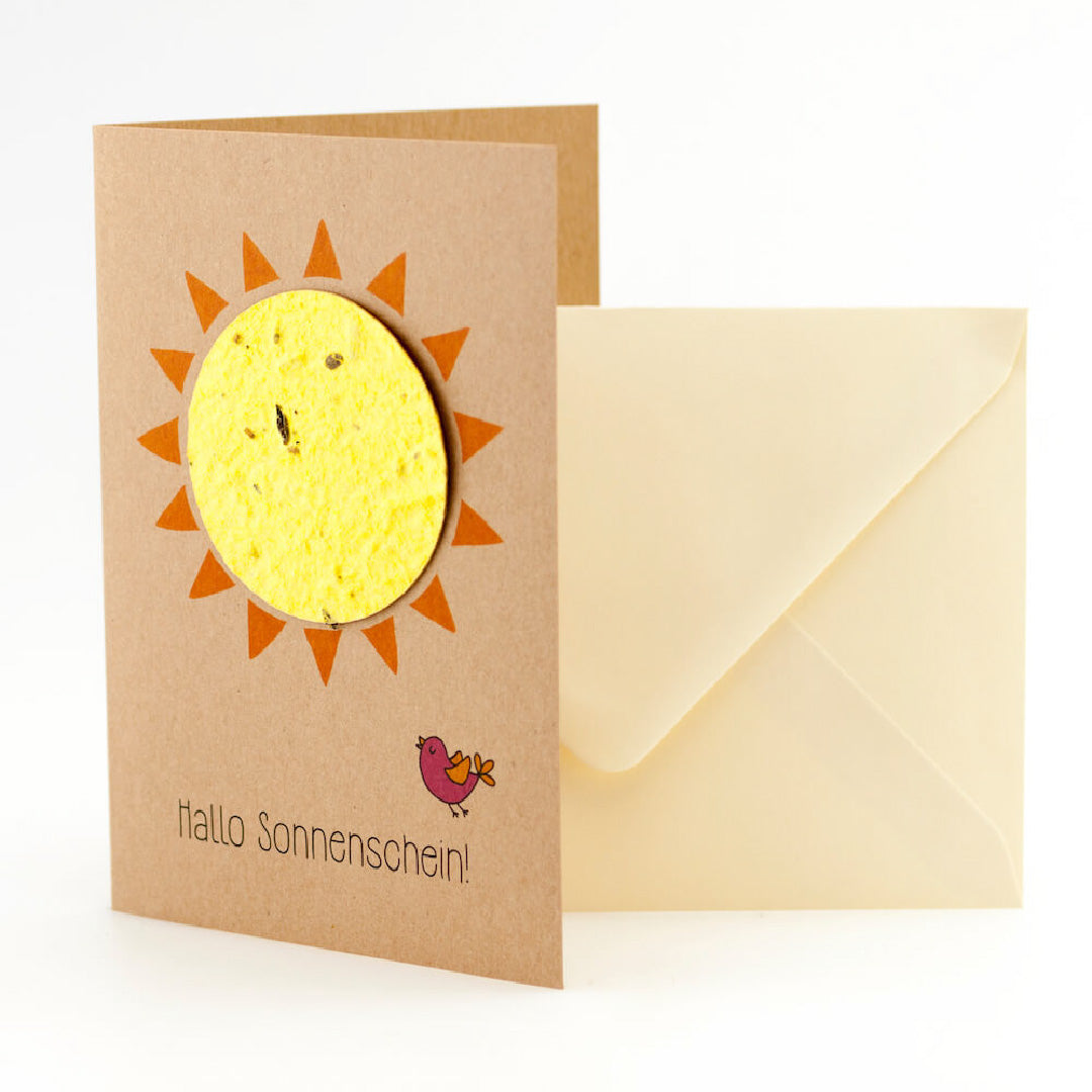 Grußkarte "Hallo Sonnenschein" 