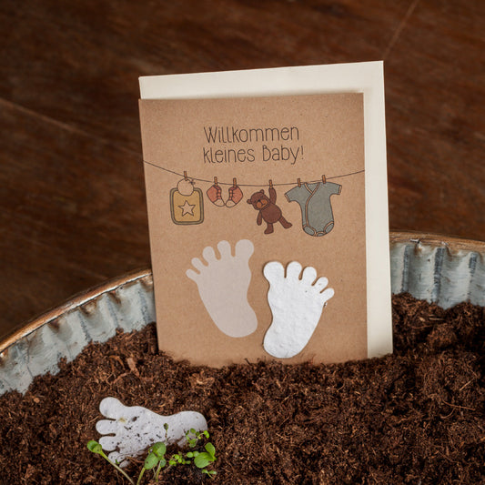 Geburtskarte "Willkommen kleines Baby" 