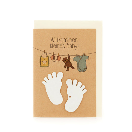 Geburtskarte "Willkommen kleines Baby" 