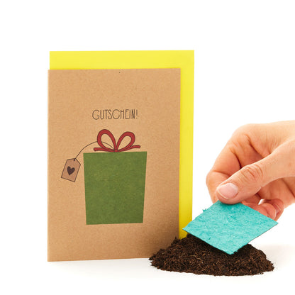 Grußkarte "Gutschein" 