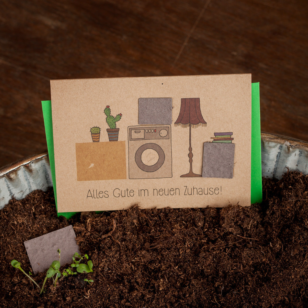 Umzugskarte "Alles Gute" 