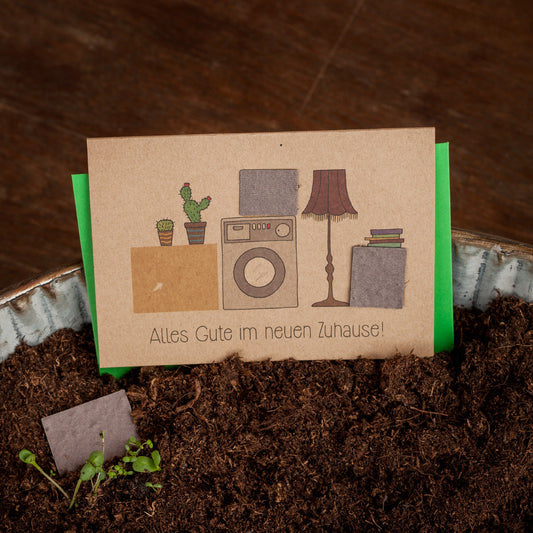 Umzugskarte "Alles Gute" 