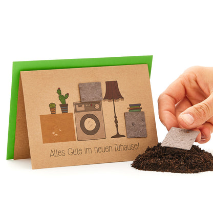 Umzugskarte "Alles Gute" 