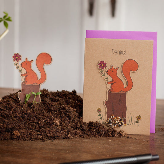 Dankeskarte "Eichhörnchen" 