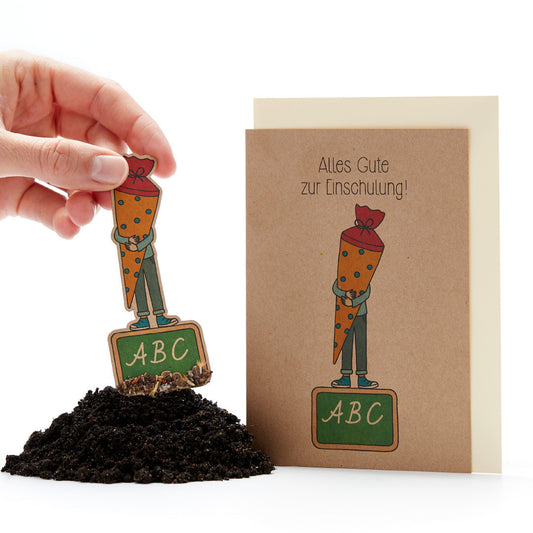 Grußkarte "Alles Gute zur Einschulung" 