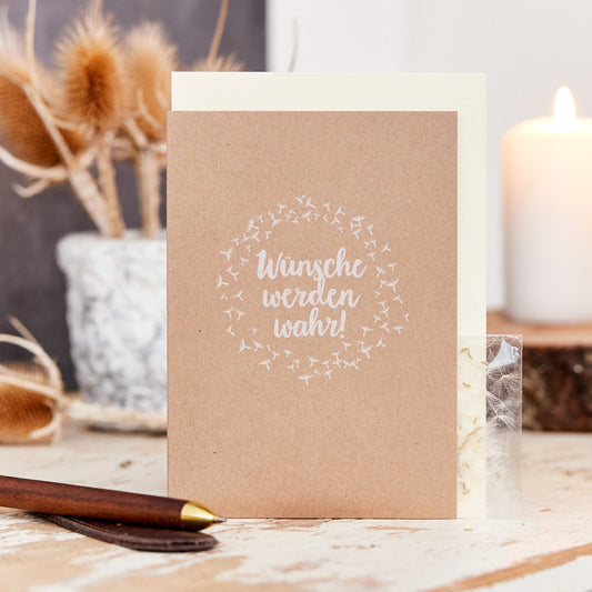Grußkarte "Wünsche werden wahr" 