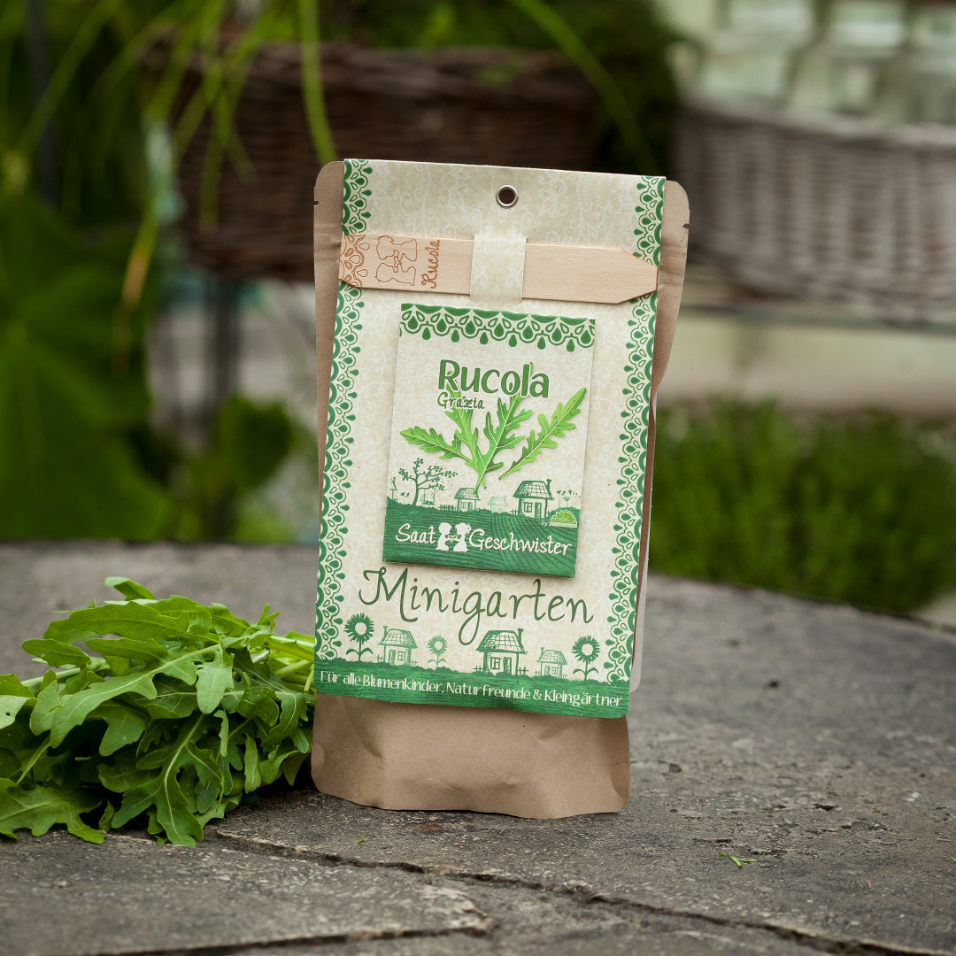Anzuchtset – Minigarten BIO-Rucola 