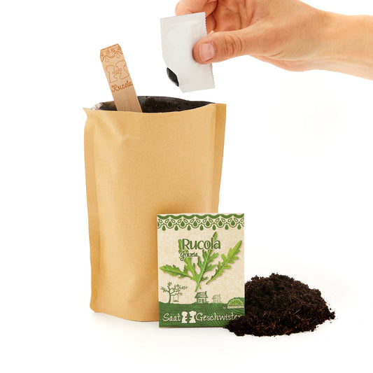 Anzuchtset – Minigarten BIO-Rucola 