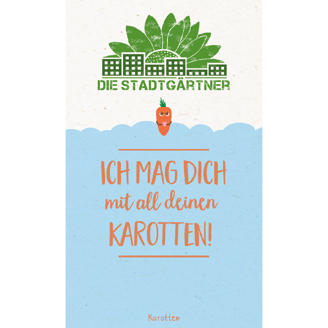 Saatgruß "Mit all deinen Karotten" 