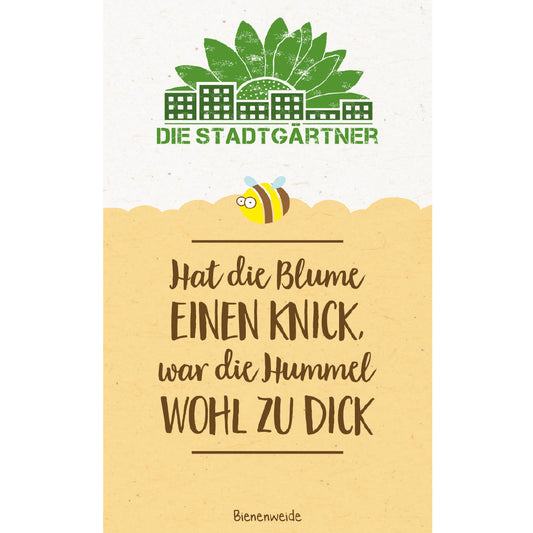 Saatgruß "Hat die Blume einen Knick" 