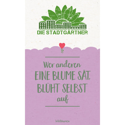 Saatgruß "Wer anderen eine Blume sät" 