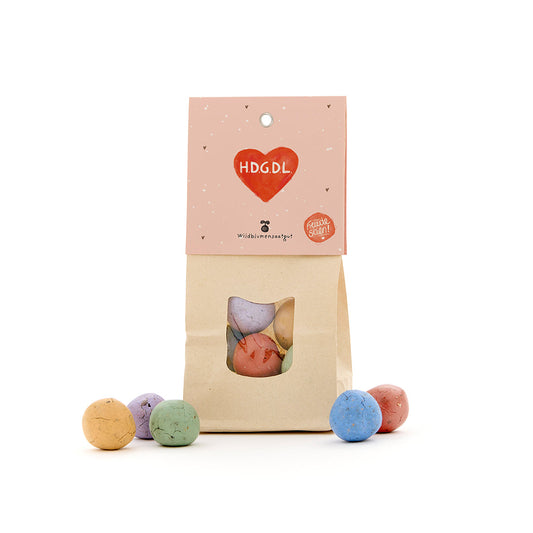 HDGDL - Bunte Blumenmurmeln - Hab dich ganz doll lieb 