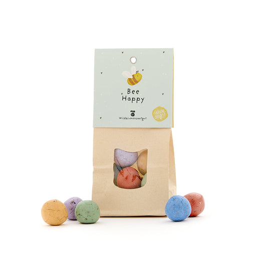 Bee Happy - Bunte Blumenmurmeln 