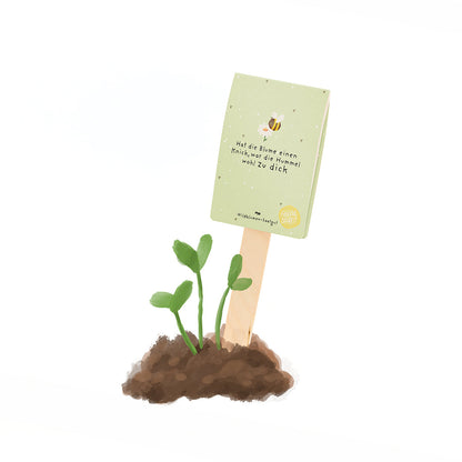 Hat die Blume einen Knick, war die Hummel wohl zu dick - Saatgruß 