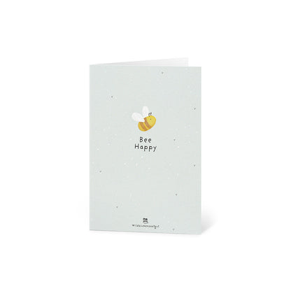 Grußkarte - Bee Happy 